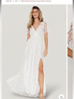 Baltic Born marsielle embossed Maxi Dress